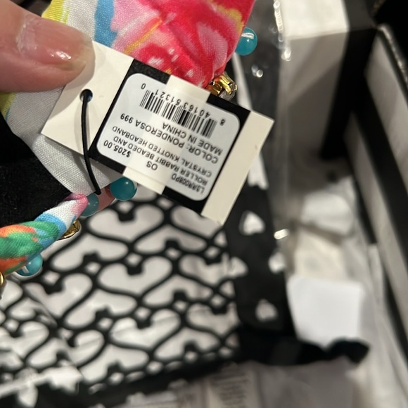 Lele Sadoughi x Roller Rabbit Beaded & Crystal Knotted Headband - Picture 6 of 10